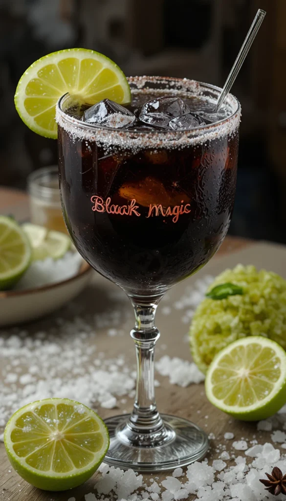 6 Spooky Halloween Cocktails That’ll Haunt Your Party (in a Good Way) 2 Black Magic Margarita