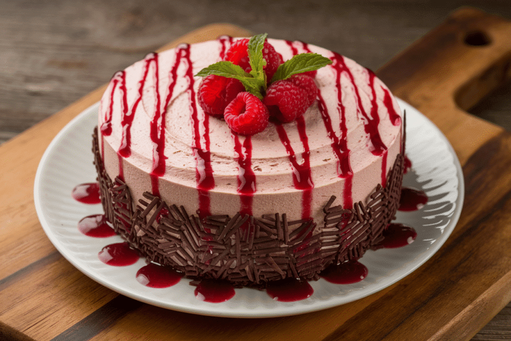 Chocolate Raspberry Mousse Cake