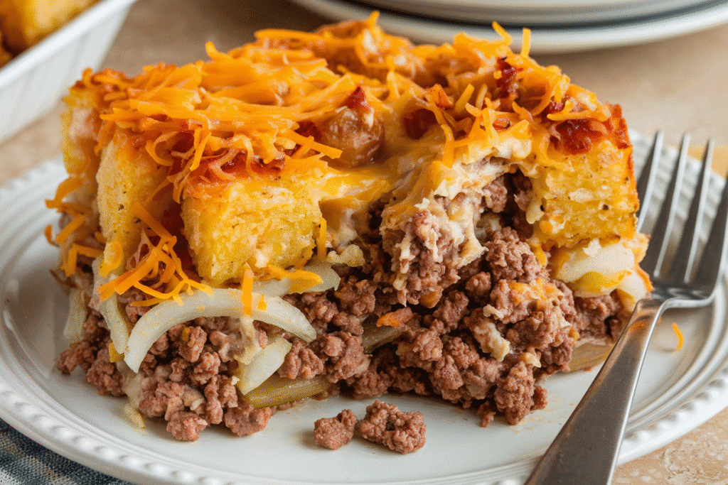 Big Mac Tater Tot Casserole