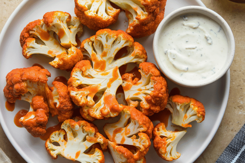 Air Fryer Buffalo Cauliflower