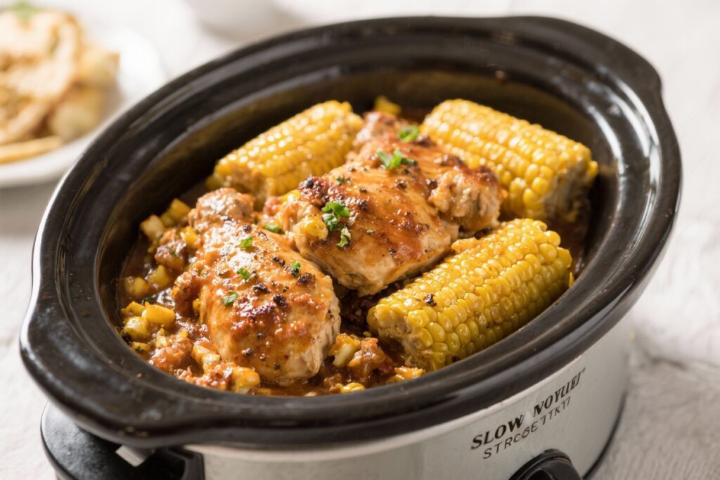 Slow Cooker Street Corn Chicken