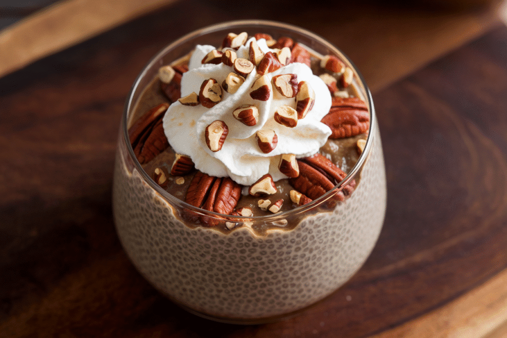 Pecan Pie Pudding with Chia Seeds