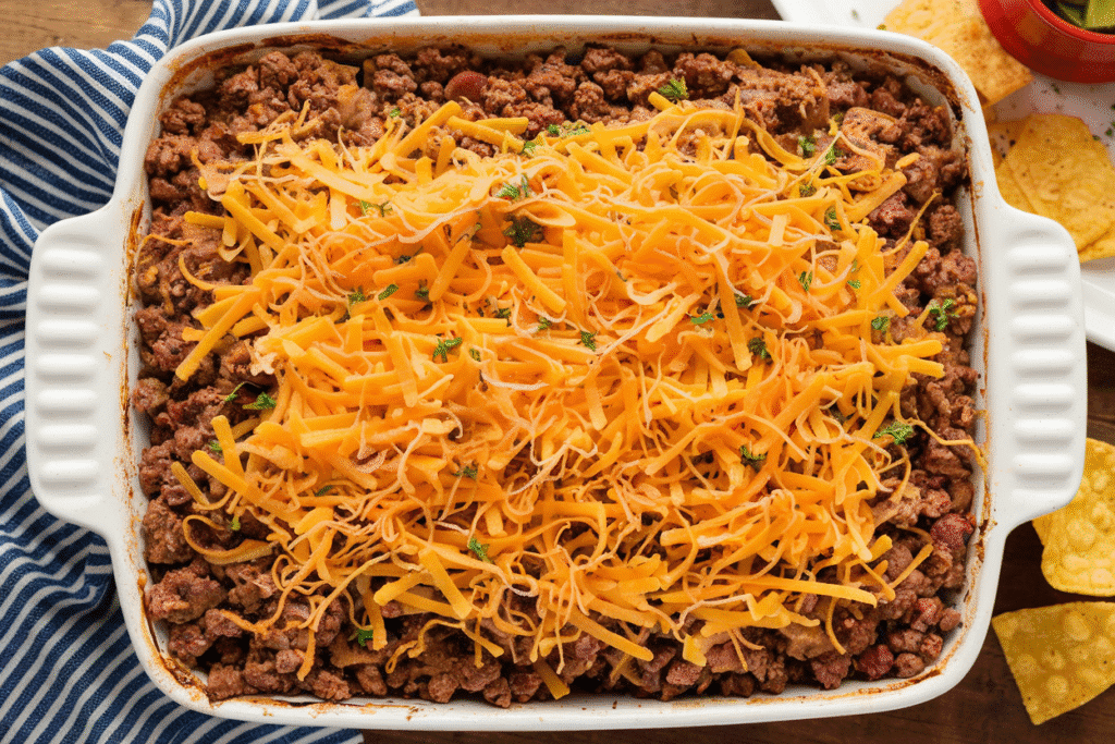 Dorito Casserole with Ground Beef