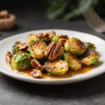 Roasted Brussels Sprouts with Hot Honey and Pecans 4 Brussels Sprouts