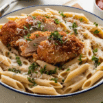 Creamy Chicken Parmesan Penne Pasta