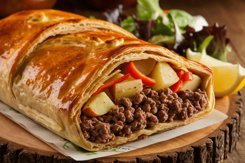 Hobo Casserole with Ground Beef & Potatoes