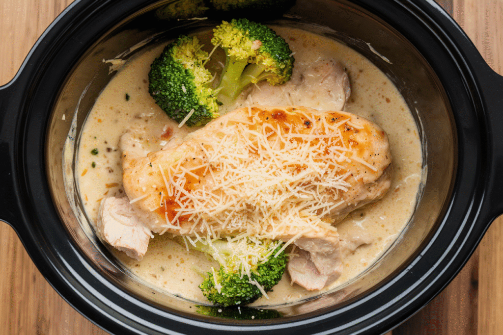 Chicken Alfredo with Broccoli