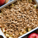 Healthier Apple Crisp with Oats Crumble (No Refined Flour) 1 Apple Crisp with Oats