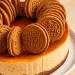 White Chocolate Biscoff Swirl Cheesecake
