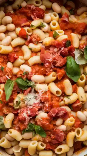 Rustic Italian Pasta e Fagioli with Fresh Herbs 2 Italian Pasta e Fagioli