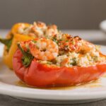 Crab and Shrimp Stuffed Bell Peppers That Taste Like a Coastal Vacation (Without the Price Tag) 3 Stuffed Bell Peppers