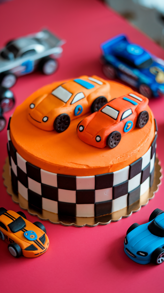 11 Hot Wheels Birthday Cake Ideas That'll Make You the MVP of Party Planning 5 5. Checkered Flag Sheet Cake