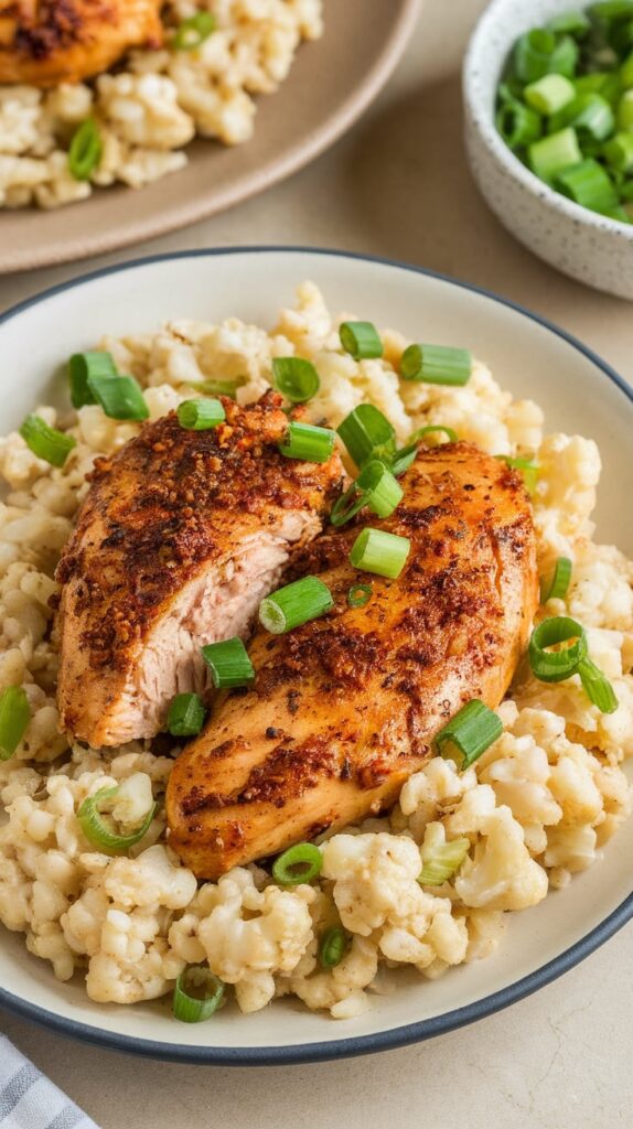 Cajun Chicken and Cauliflower Rice