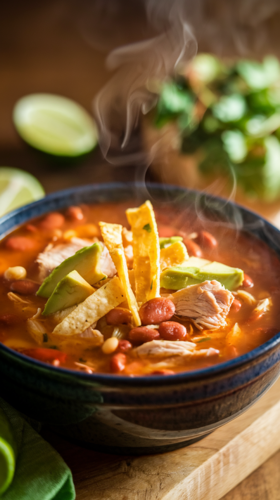 21 High-Protein Mexican-Inspired Dinners for Fiesta Nights 5 Chicken Tortilla Soup with Extra Beans