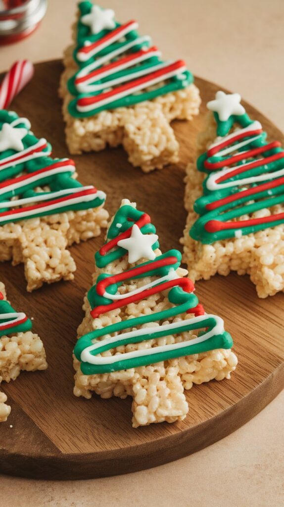 Christmas Tree Rice Krispie Treats