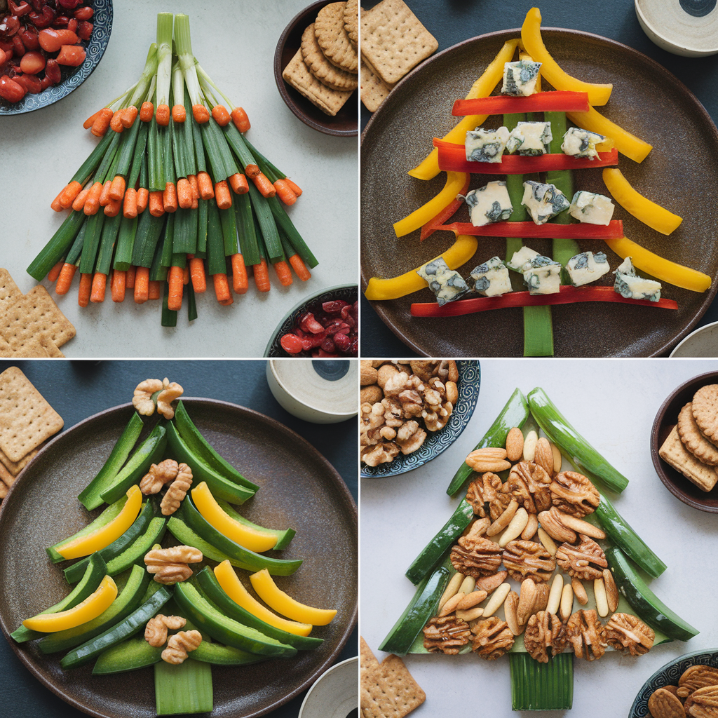 Christmas Tree Veggie Trays