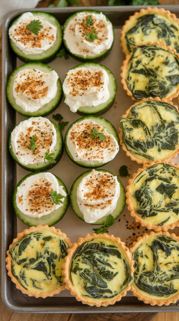 15+ No Bake Christmas Finger Foods That Disappear in Minutes 3 Everything Bagel Cream Cheese Cucumber Bites