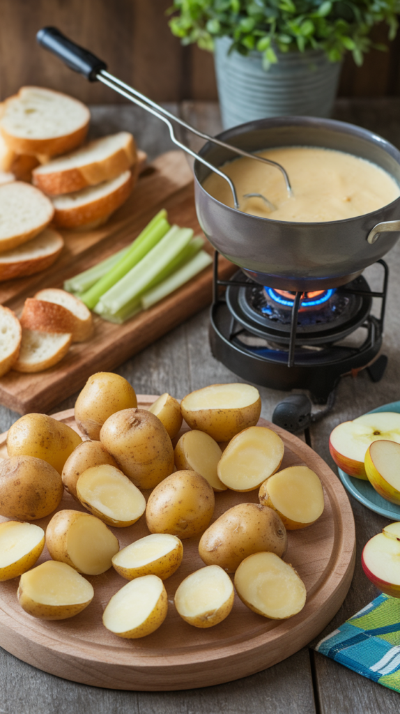 21 Cheese Fondue Dippers That'll Turn Your Party into a Melty Dream 6 Fingerling Potatoes