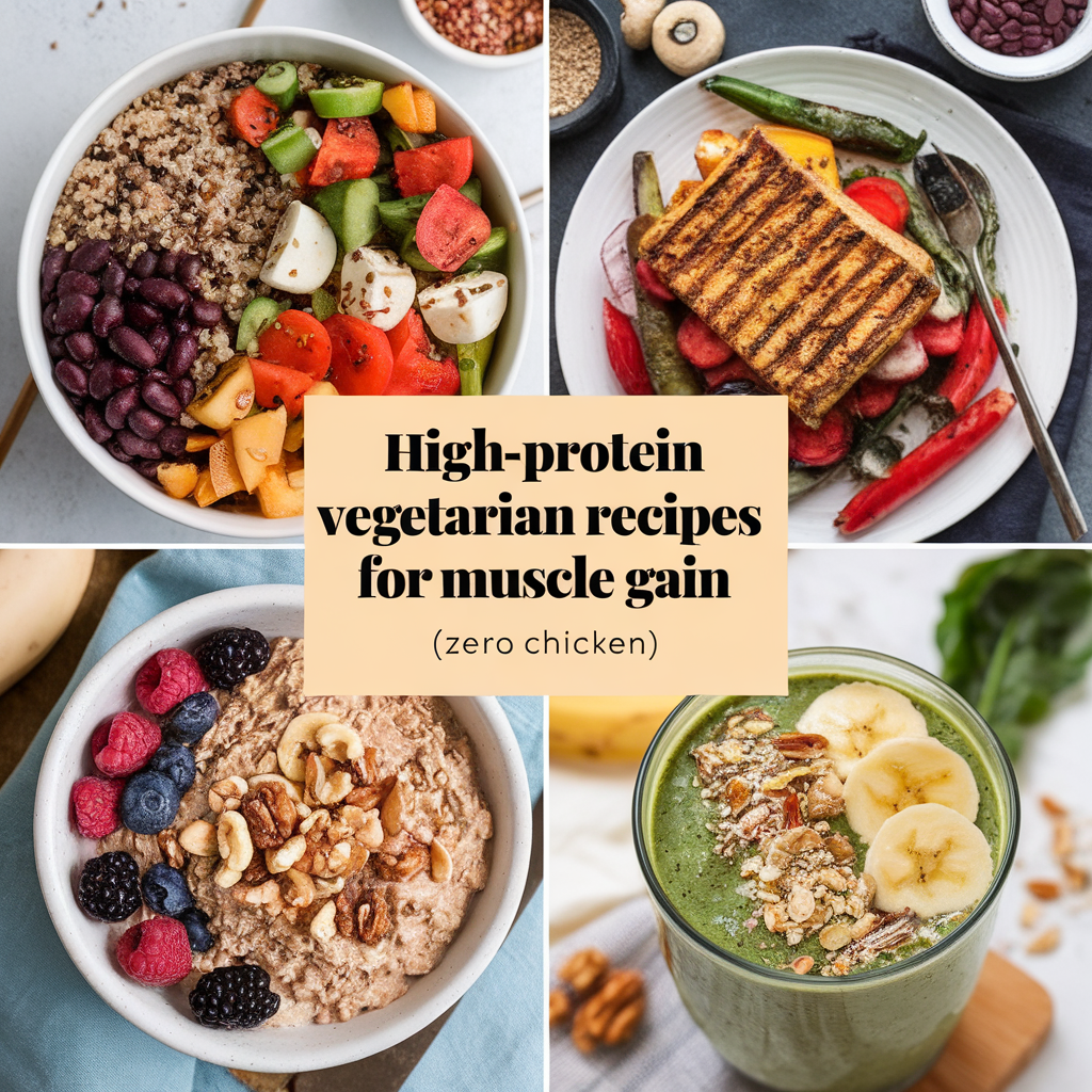 High-Protein Vegetarian Recipes for Muscle Gain
