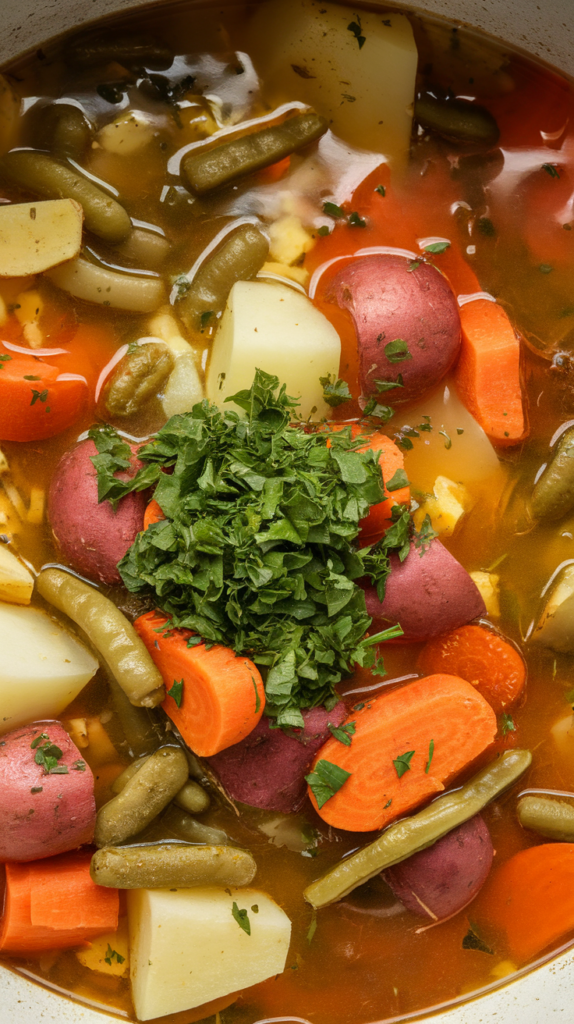High Protein Veggie Soup