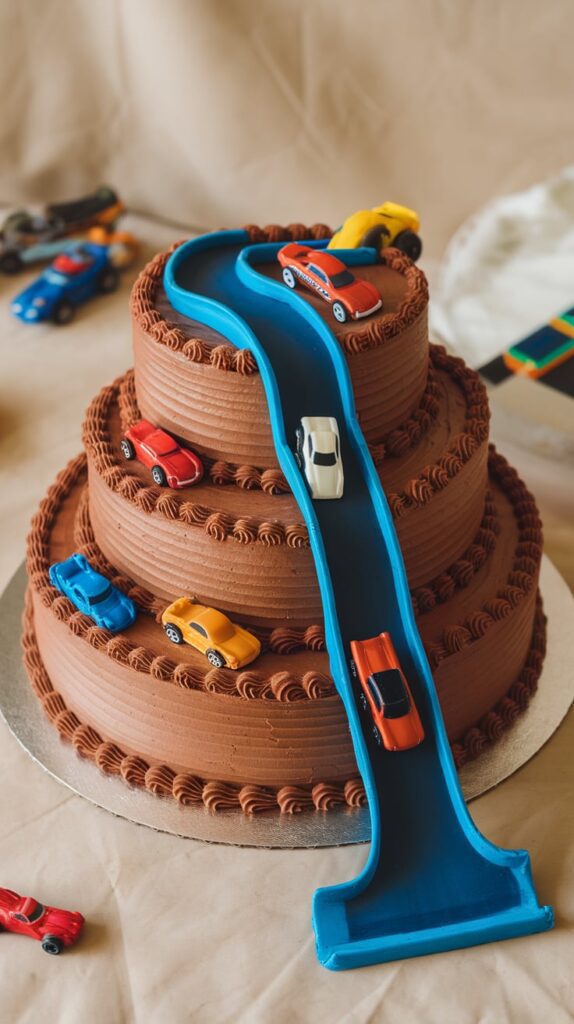 11 Hot Wheels Birthday Cake Ideas That'll Make You the MVP of Party Planning 2 Hot Wheels Car Ramp