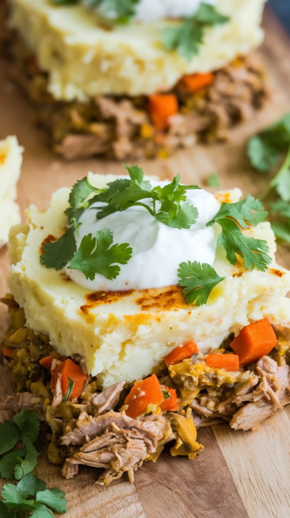 Indian Inspired Turkey Shepherds Pie​