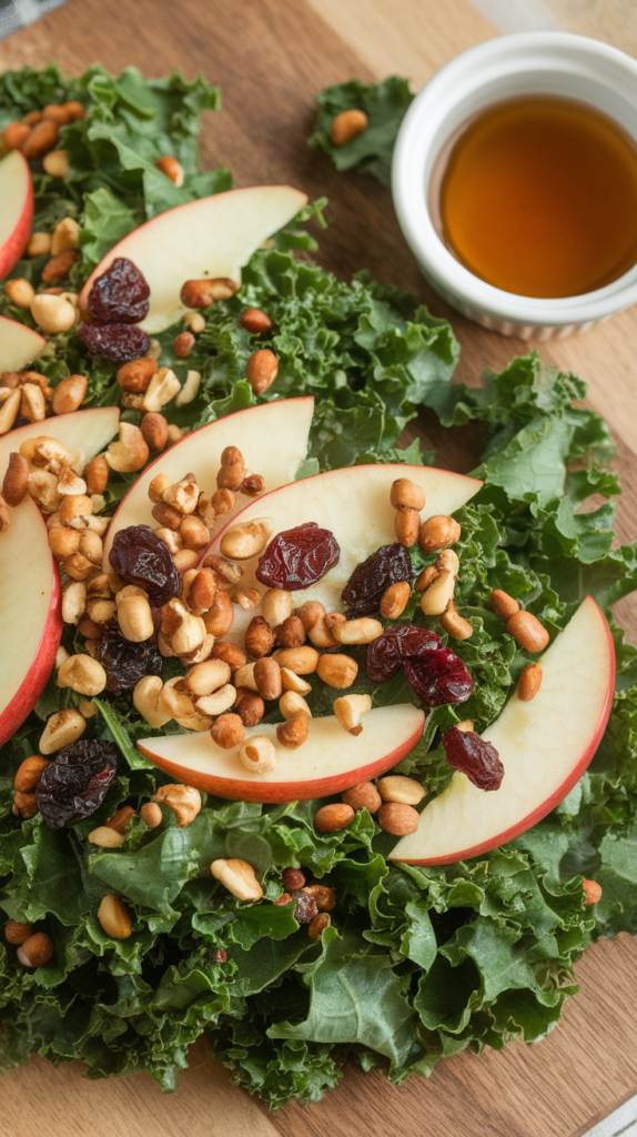 18 Healthy Christmas Side Dishes to Complete Your Feast 13 Kale Apple Salad with Maple Vinaigrette