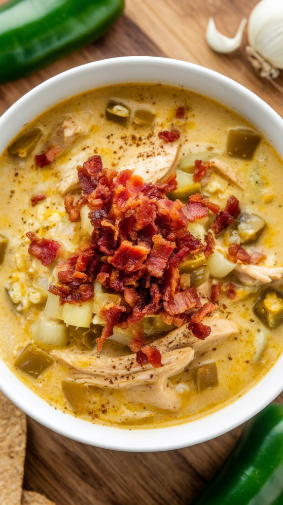 Keto Chicken Poblano Soup 2 Keto Chicken Poblano Soups