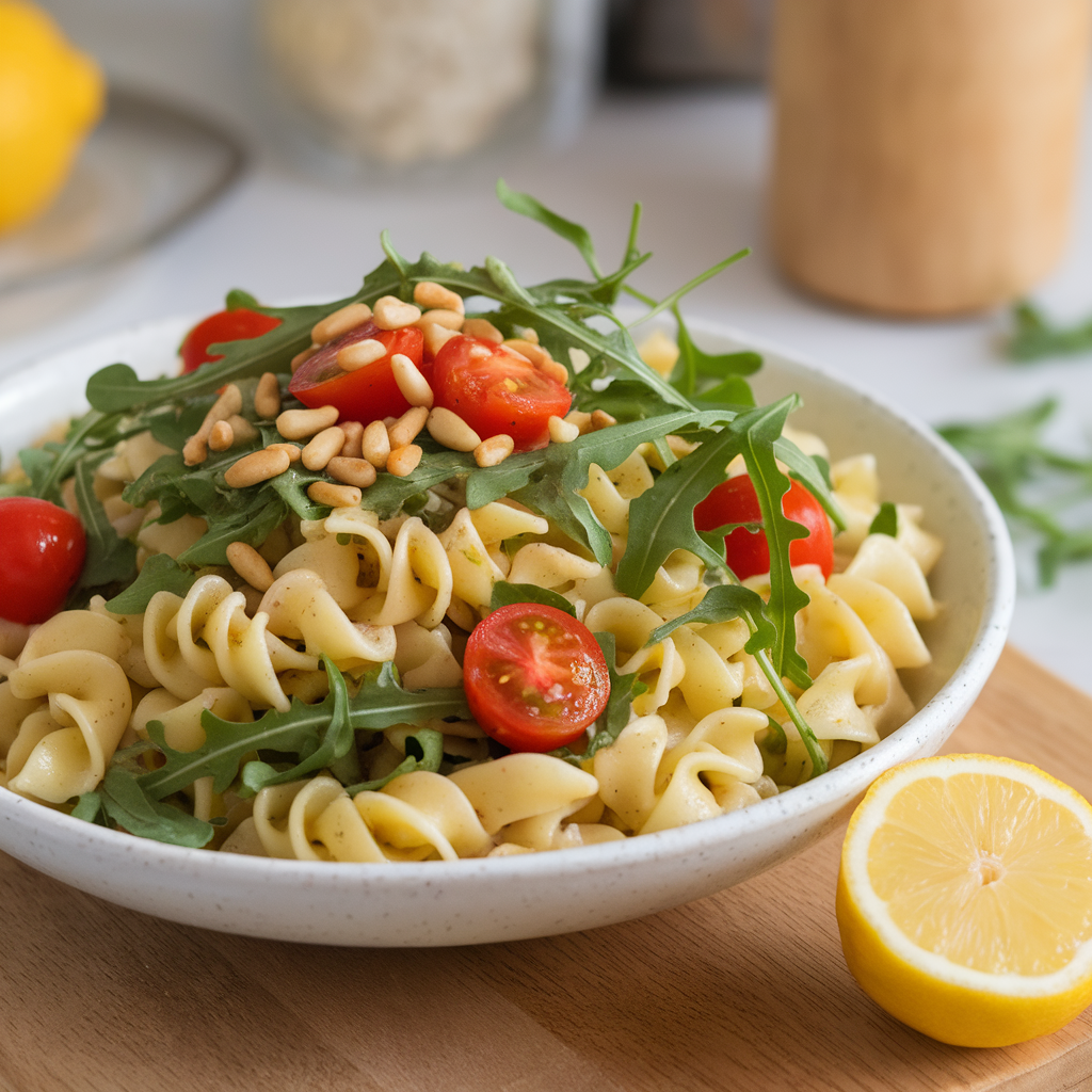 Lemon Arugula Pasta Salad