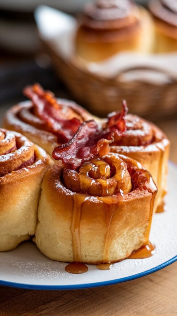 These 21 Christmas Morning Cinnamon Rolls Will Make You the Holiday Hero 10 Maple Bacon Cinnamon Rolls