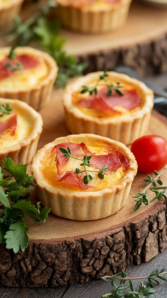 15 Cozy Christmas Breakfast Ideas You’ll Crave All Morning 15 Mini Ham Cheese Quiches