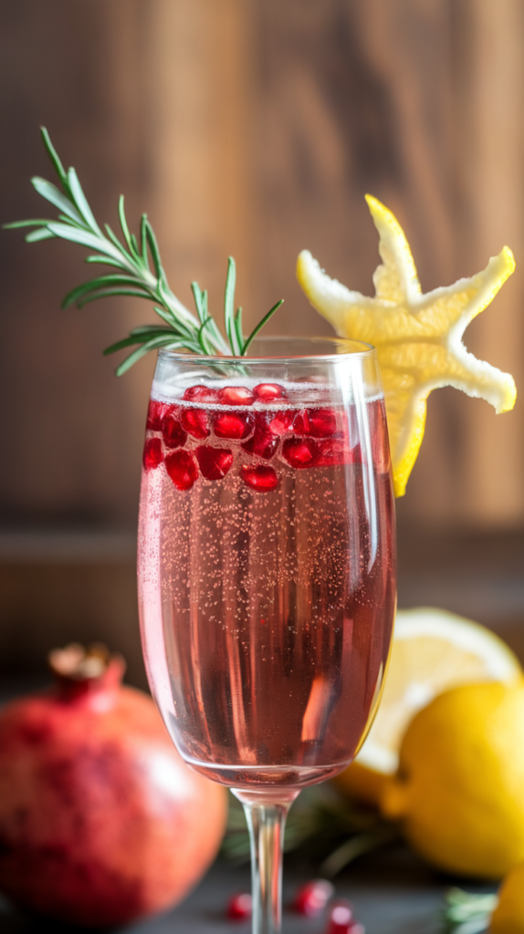 Pomegranate Champagne Sparkler