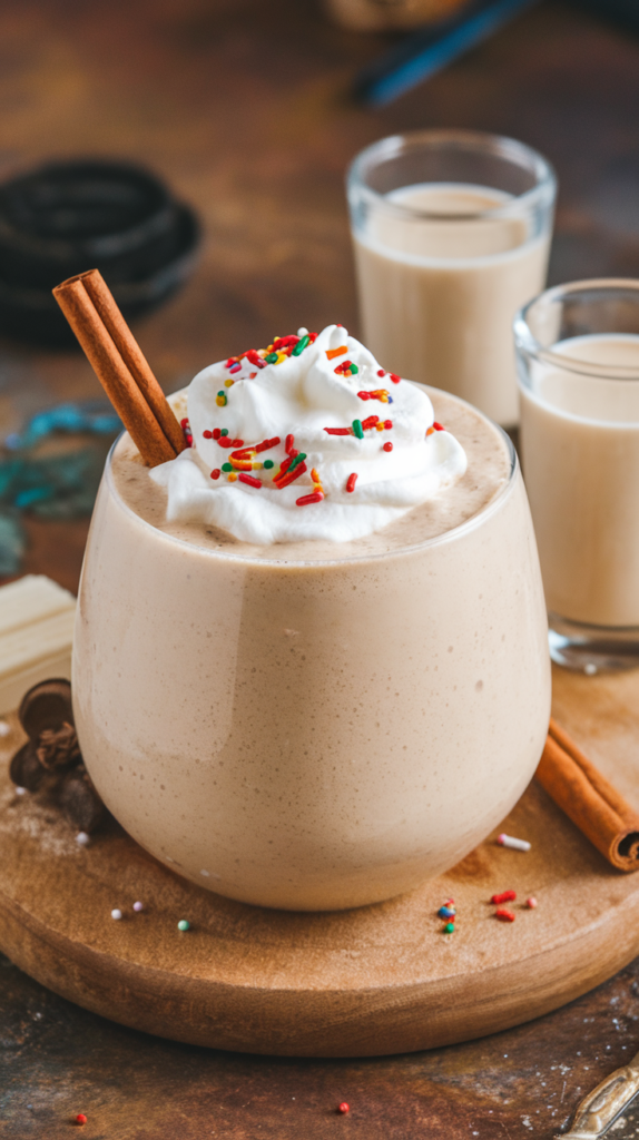 Protein Eggnog Smoothie Bowl