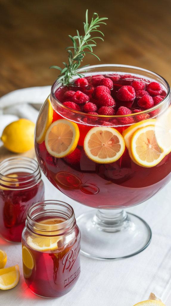 Raspberry Lemonade Christmas Punch