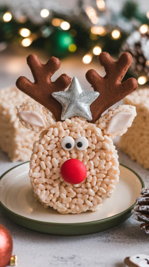 21 Kid-Friendly Christmas Appetizers That'll Actually Get Eaten 14 Rudolph Rice Krispie Treats