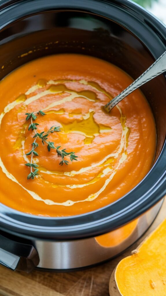 Slow Cooker Butternut Squash Soup