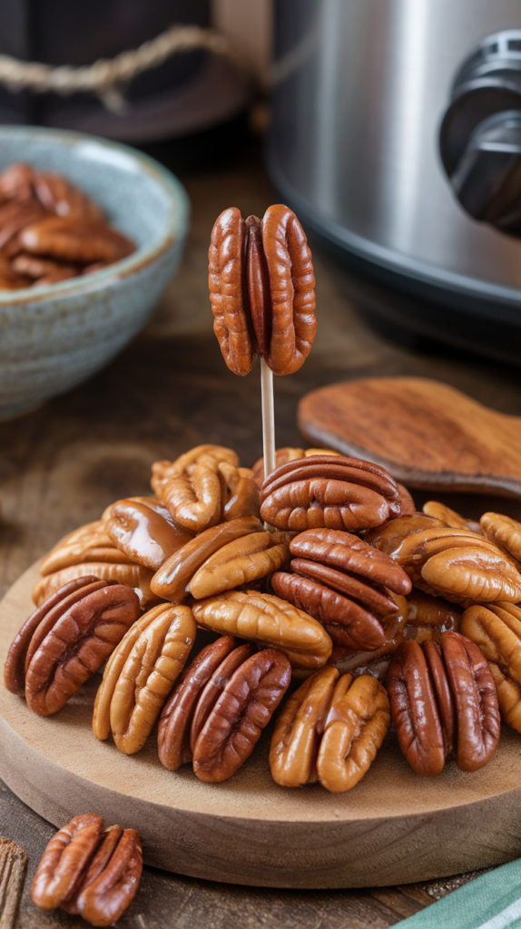 Slow Cooker Candied Pecans 2 Slow Cooker Candied Pecans