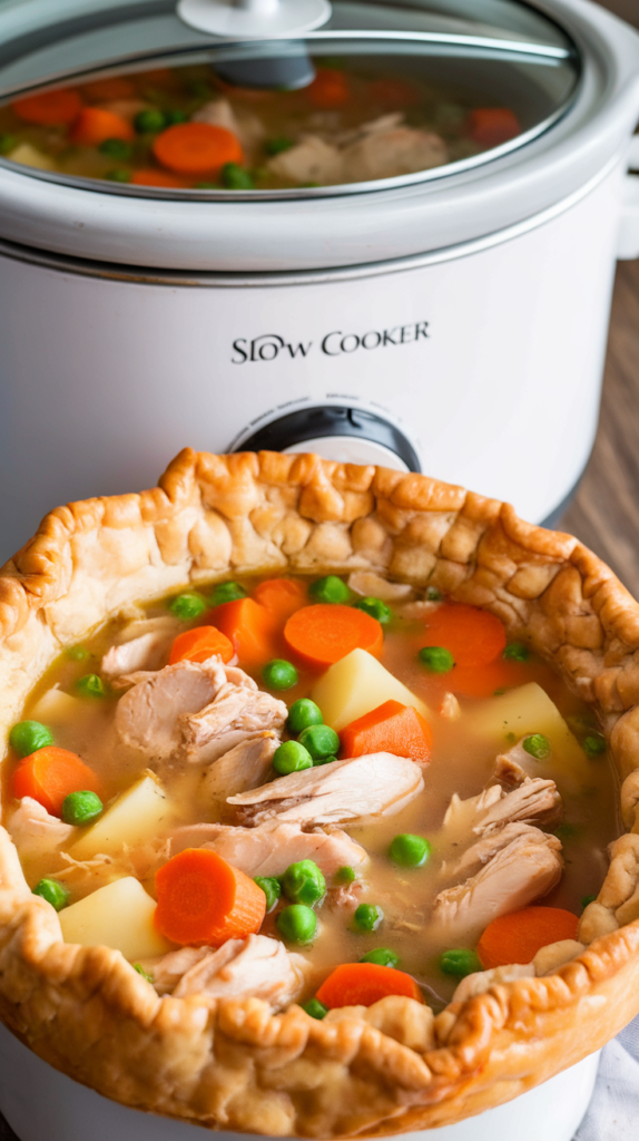 Slow Cooker Chicken Pot Pie Soup