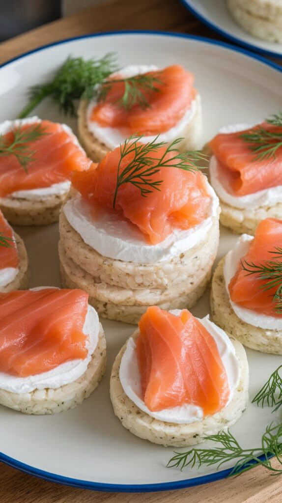 15 High-Protein Low Calorie Snack Ideas to Satisfy Sweet & Savoury Cravings 13 Smoked Salmon Rice Cakes