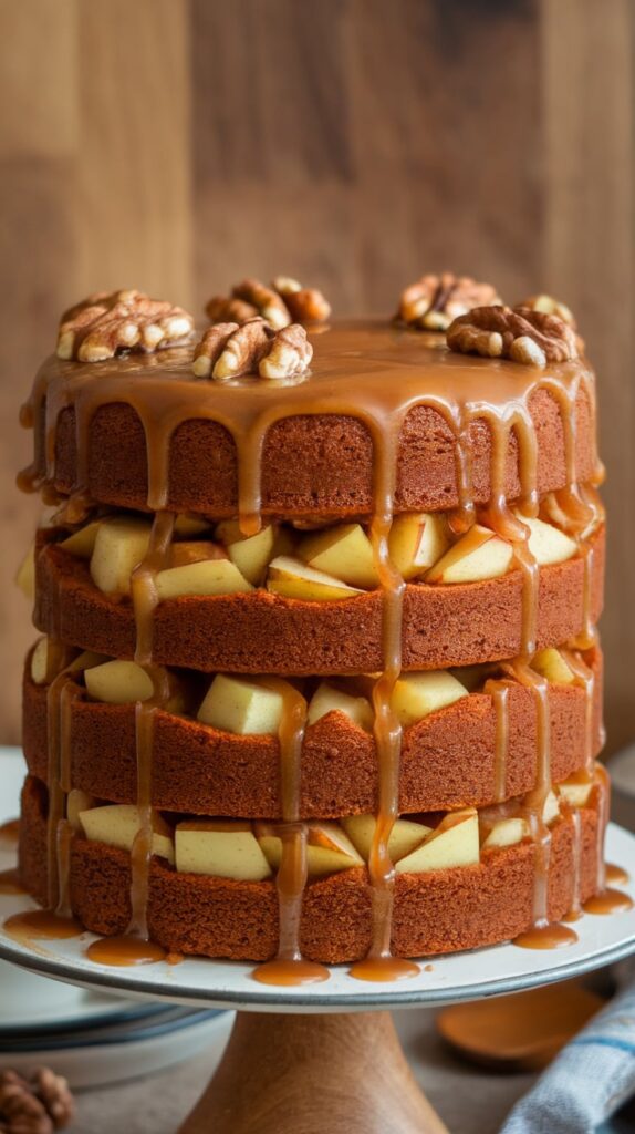 23 Vintage Christmas Cakes That'll Transport Your Taste Buds Straight to Grandma's Kitchen 6 Spiced Apple Stack Cake