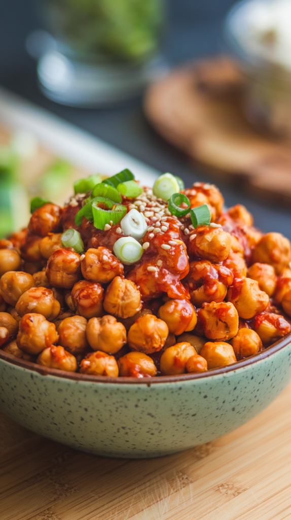 13 High-Protein Trail Mixes & Snacks for Travel 2 Spicy Sriracha Roasted Chickpea Mix