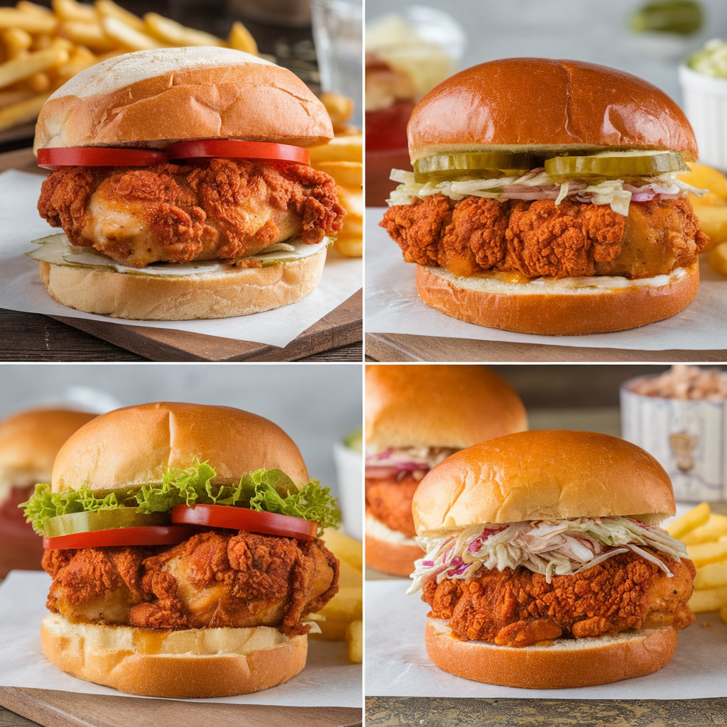 Tasty Chicken Thigh Sandwiches.
