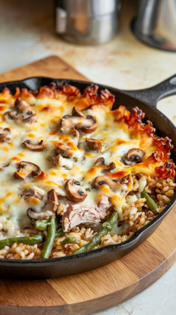 Turkey and Wild Rice Skillet Bake​