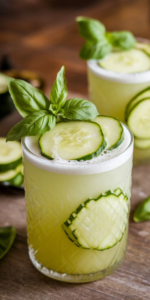 10 Cucumber Vodka Drinks That'll Make You the Hero of Every Summer Party 4 Cucumber Basil Vodka Smash