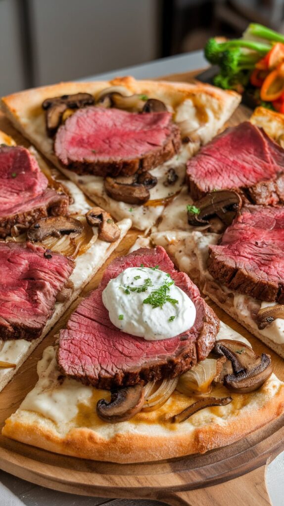 12 Leftover Prime Rib Recipes That'll Make You Want to Buy Two Roasts Next Time 8 Prime Rib Pizza with Horseradish Cream