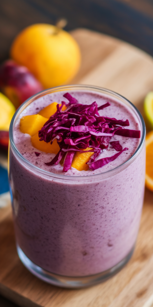 15 Fruit & Veggie Smoothies That Help You Get More Nutrients Daily 9 Purple Power Cabbage Creation