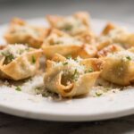 Garlic Parmesan Wonton Bites (5-Ingredient!) 2 Wonton Bites