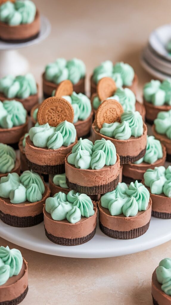 Andes Mint Mini Cheesecake