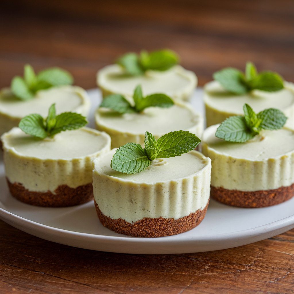 Andes Mint Mini Cheesecakes