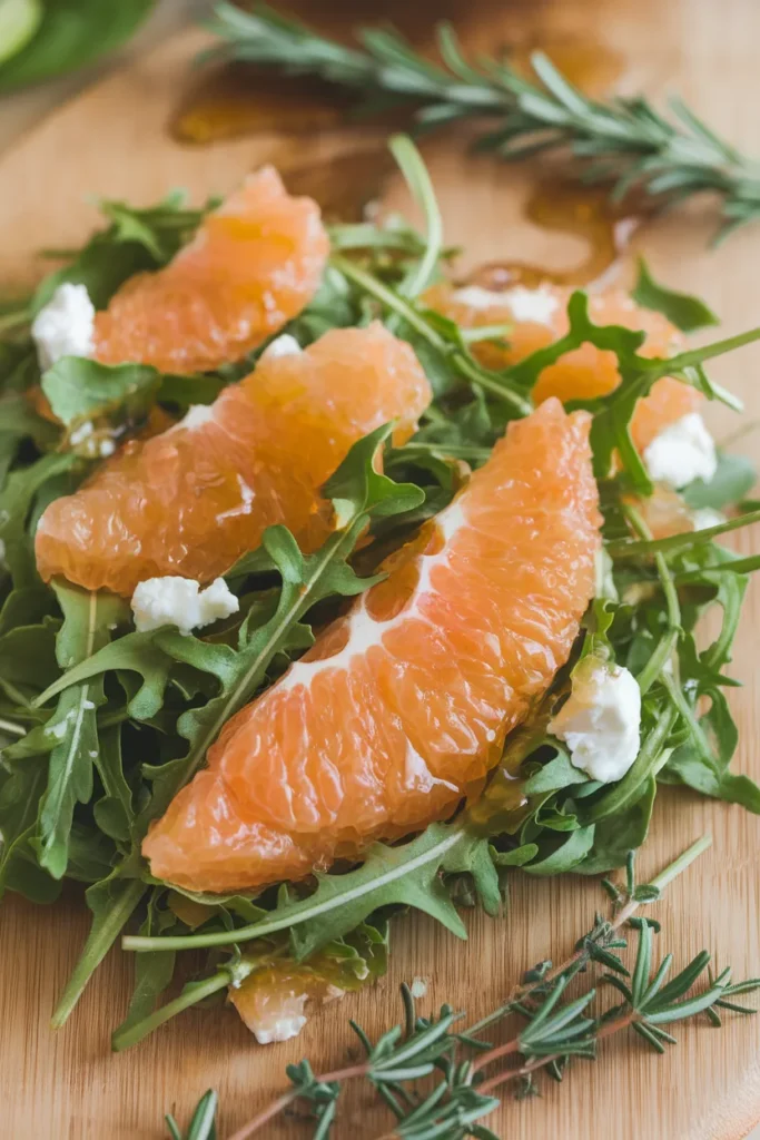 Arugula Grapefruit Feta Salad